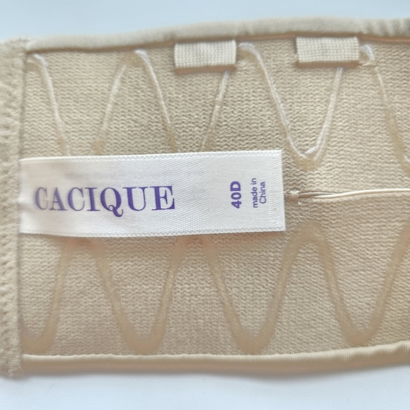 Cacique Strapless Convertible Multiway Bra Bare Solution No Straps Nude 40D Size - Picture 11 of 13